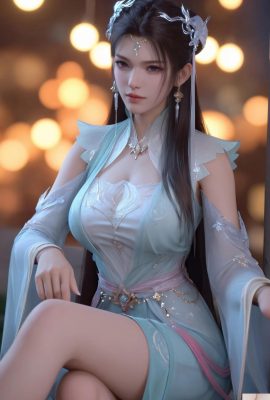 তরুণ সাদা ঘোড়া বসন্তের বাতাসে মাতাল – ই ওয়েনজুন